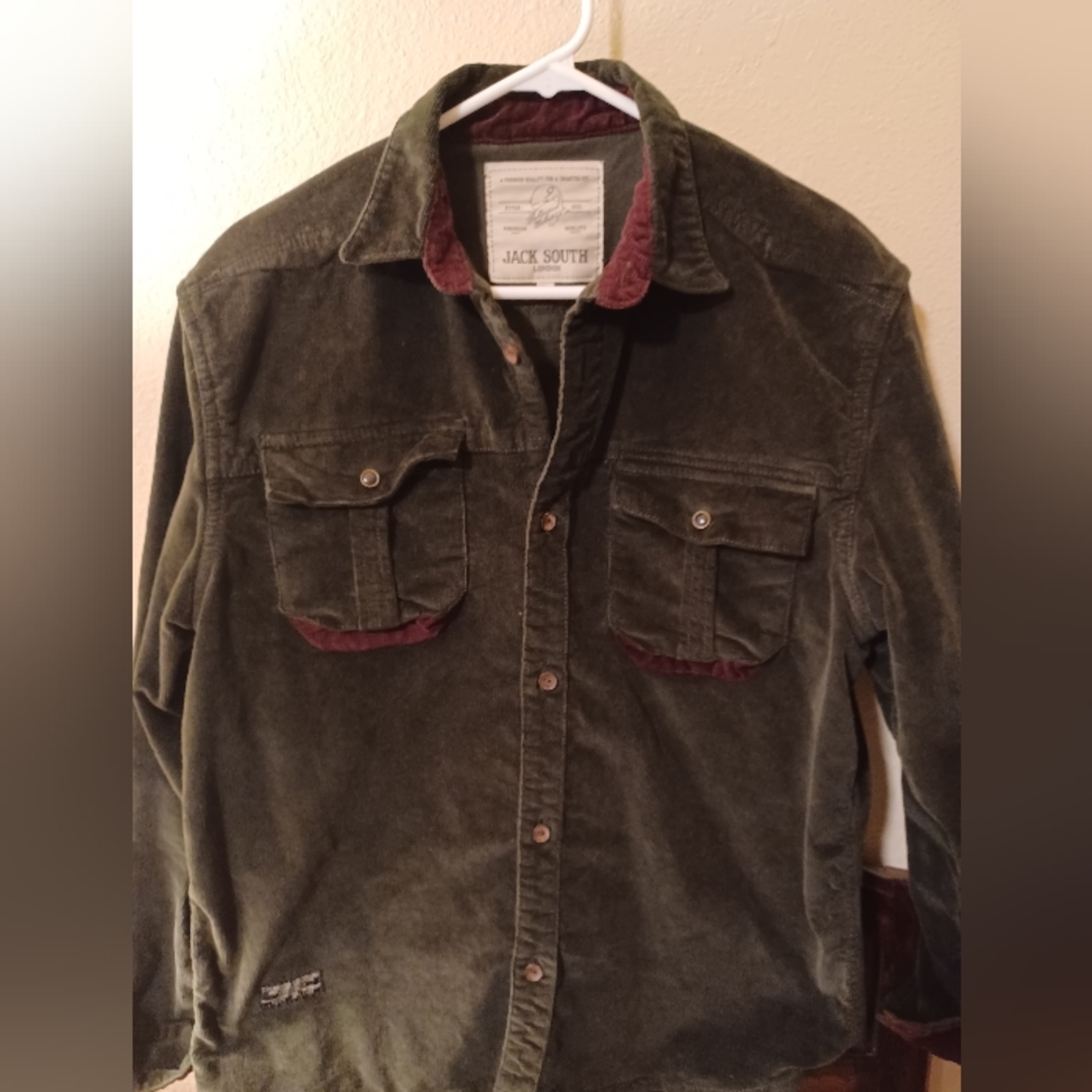 Cordouroy snap shirt